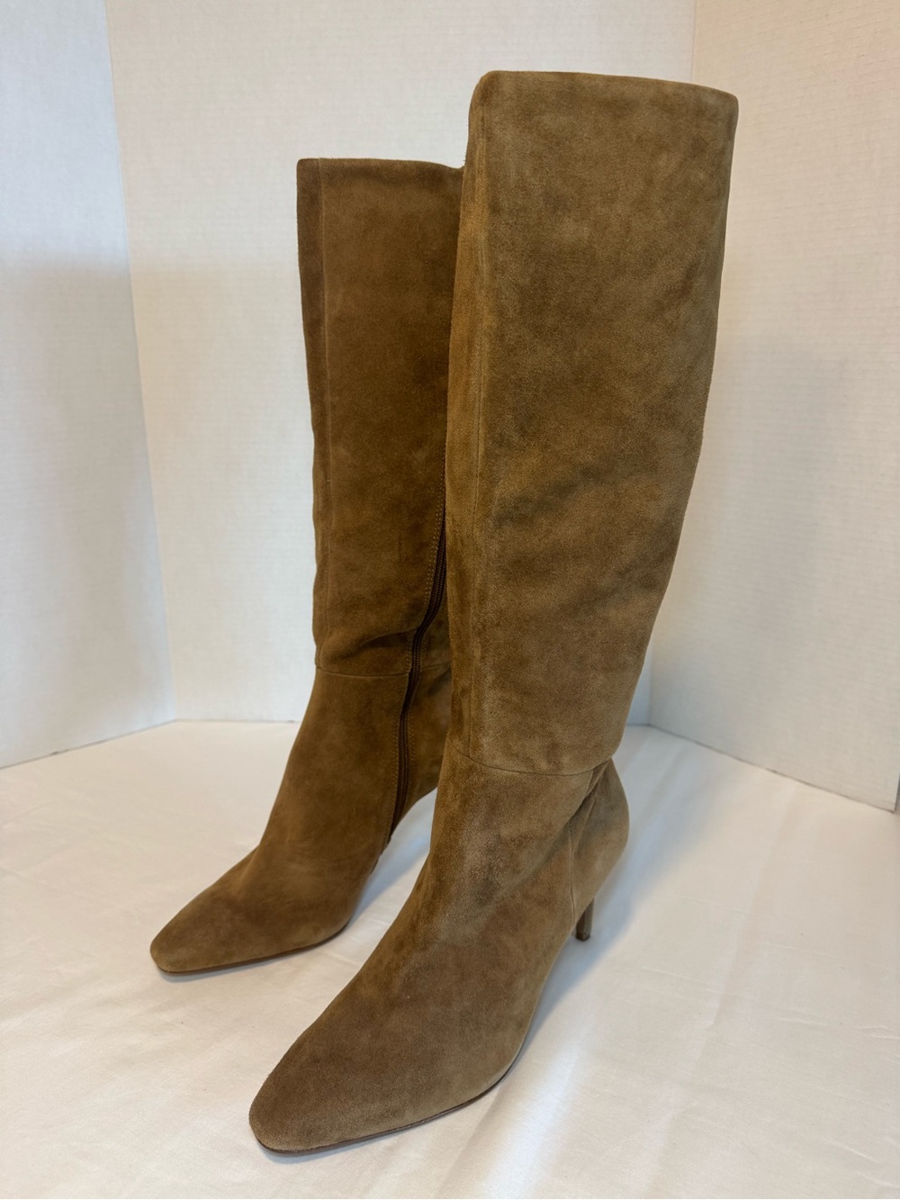 Vince Camuto Tall Suede Over-the-Knee Boots in Chestnut Brown - Picture 4 of 13